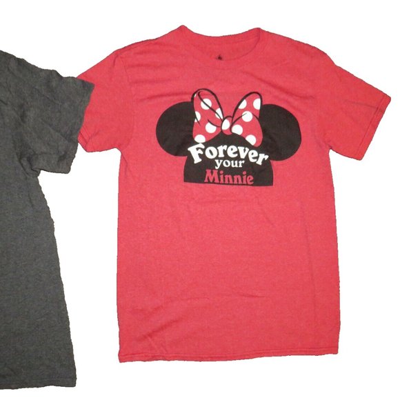 Disney Couples Set Forever Yours T-Shirts Minnie Size Small, Mickey Size Large - Picture 6 of 12